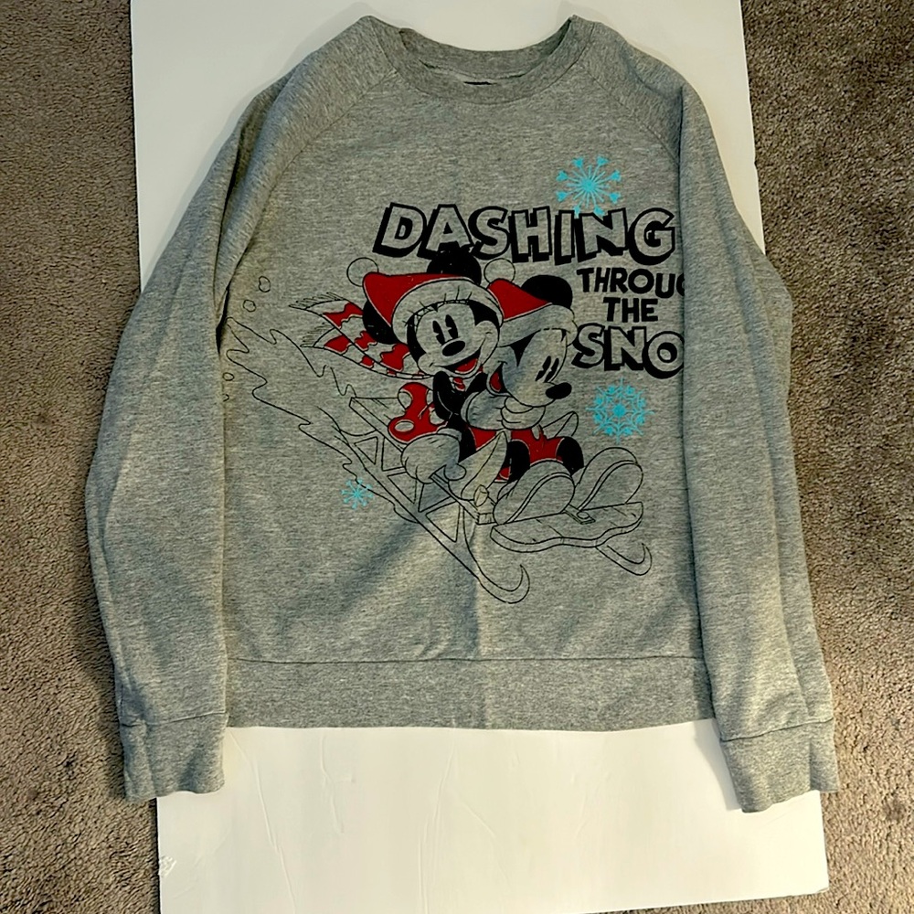 Long sleeve Mickey and Minnie winter shirt